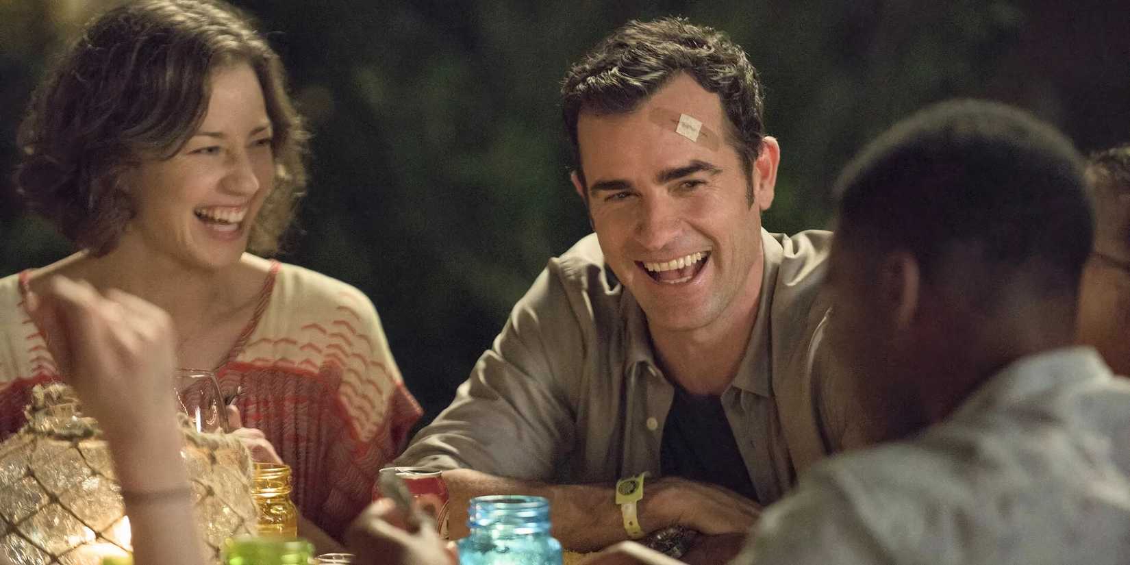 Carrie Coon and Justin Theroux in The Leftovers