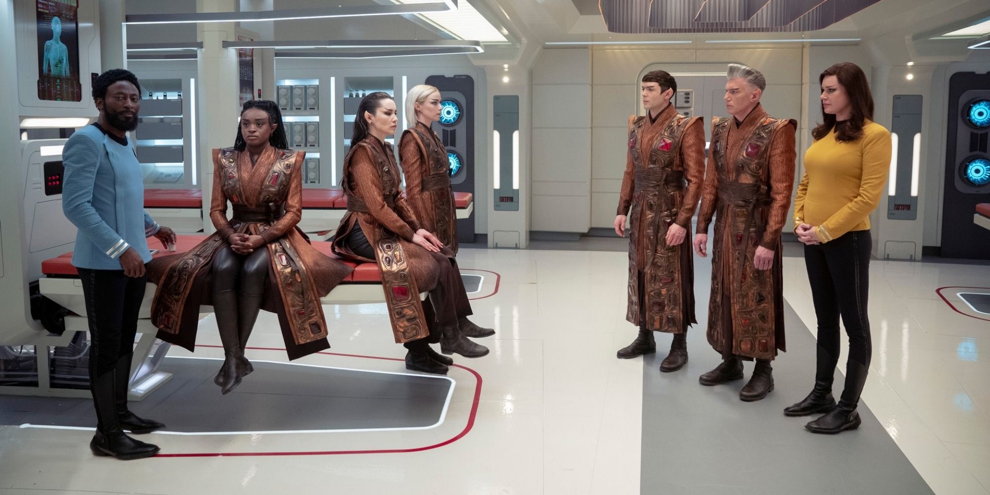 Cast of Star Trek Strange New Worlds as Vulcans in Four-and-a-half Vulcans