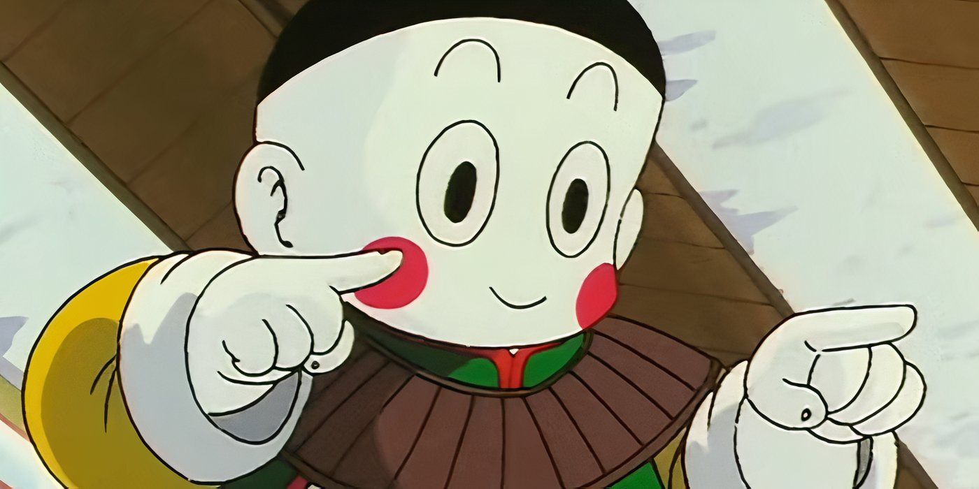 Chiaotzu che indica con il dito.