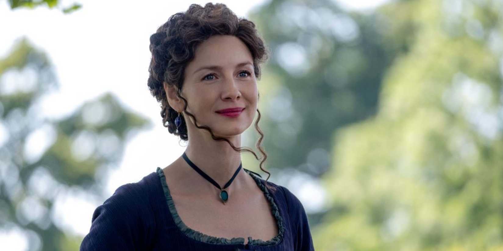 The 10 Greatest Fantasy Series Over the Last 15 Years 1 Claire smiling while standing outside in Outlander