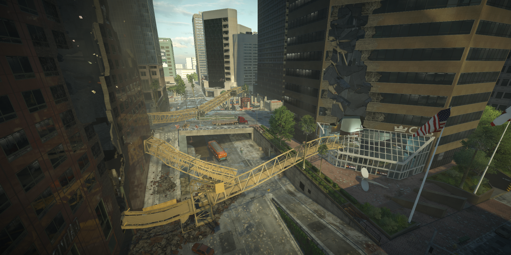 Crane destruction in Battlefield Hardline