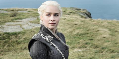 Daenerys Targaryen Looking Up In Game Of Thrones