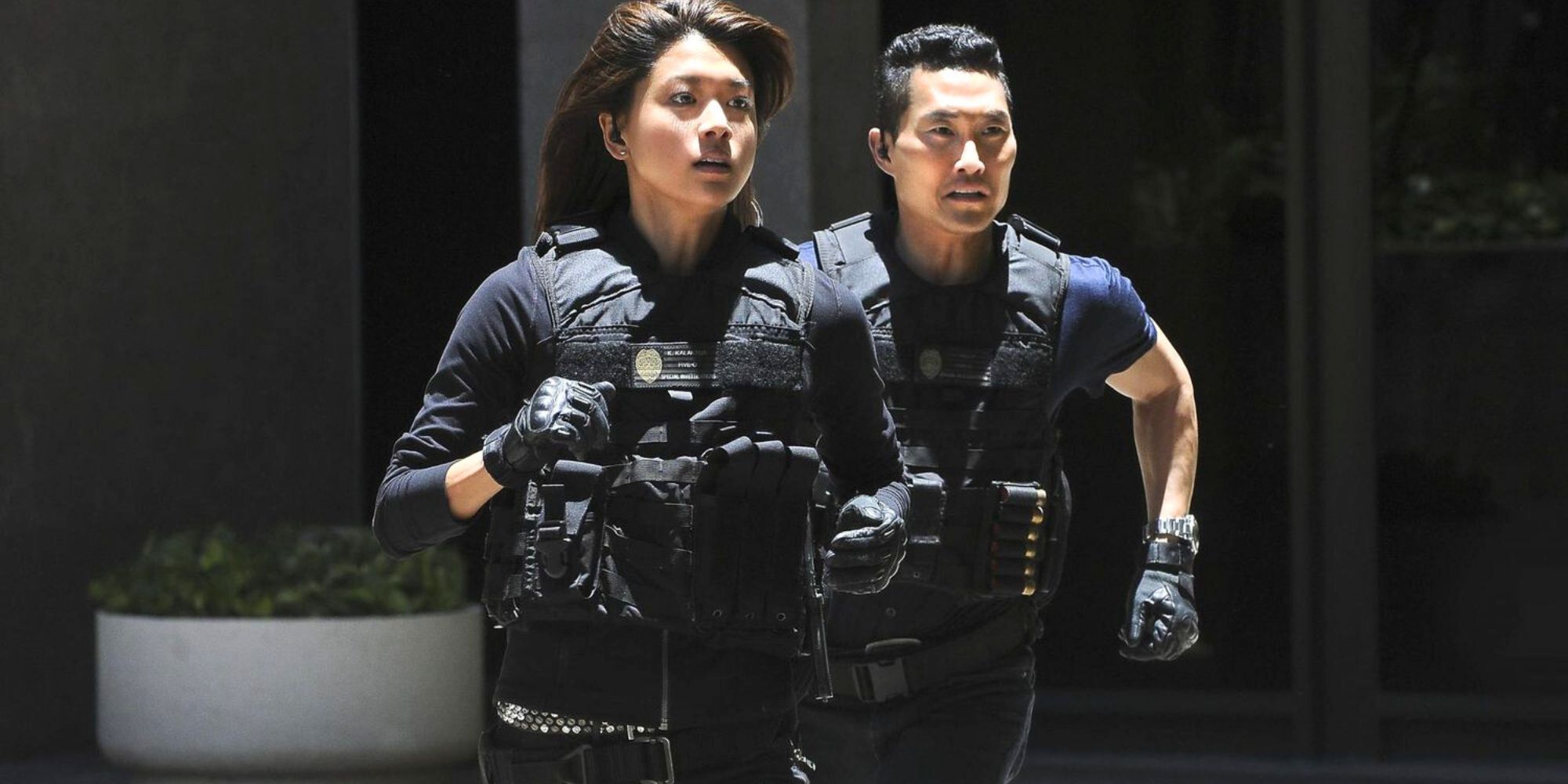 Daniel Dae Kim and Grace Park in Hawaii Five-0