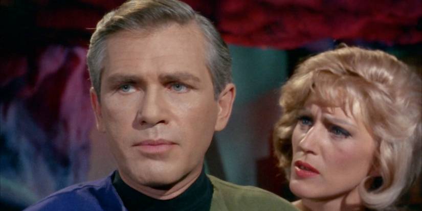 Dr Korby and Nurse Chapel in Star Trek TOS What Are Little Girls Made Of