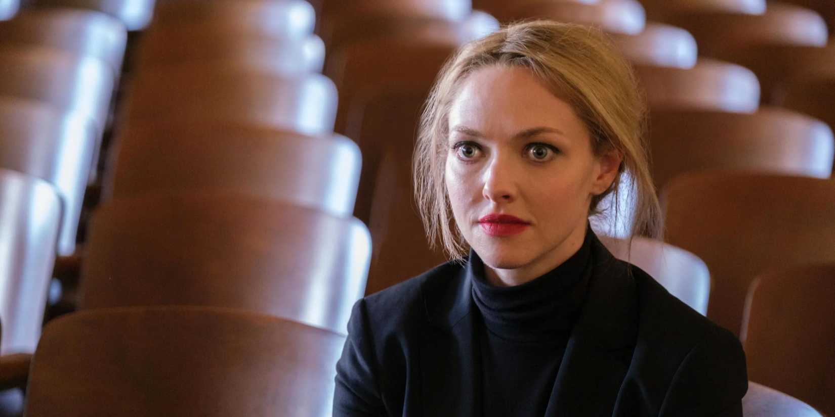 Amanda Seyfried as Elizabeth Holmes in The Dropout