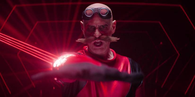 Eggman holding his hand out in Sonic the Hedgehog 3