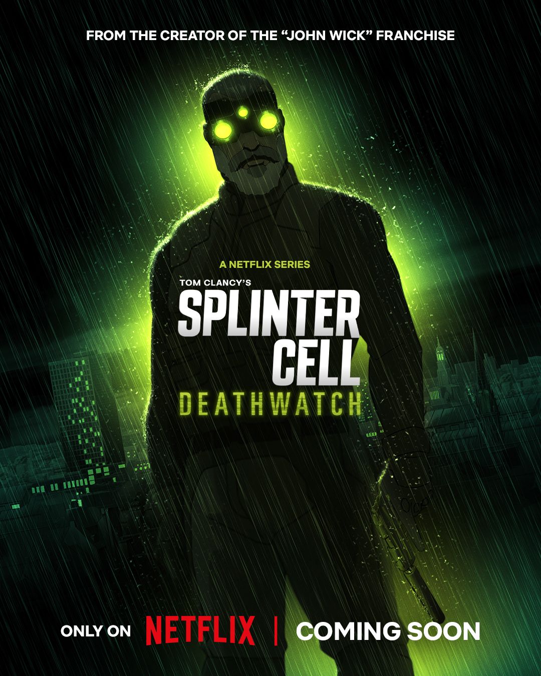 Pôster principal da 1ª temporada de Splinter Cell: Deathwatch.