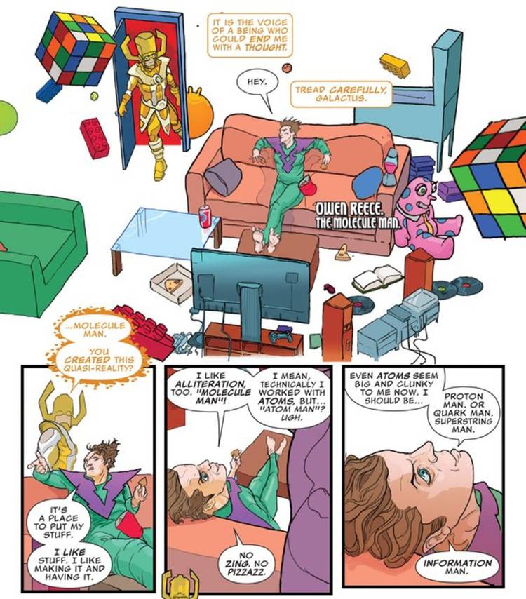 Galactus admite que o homem da molécula poderia destruí -lo