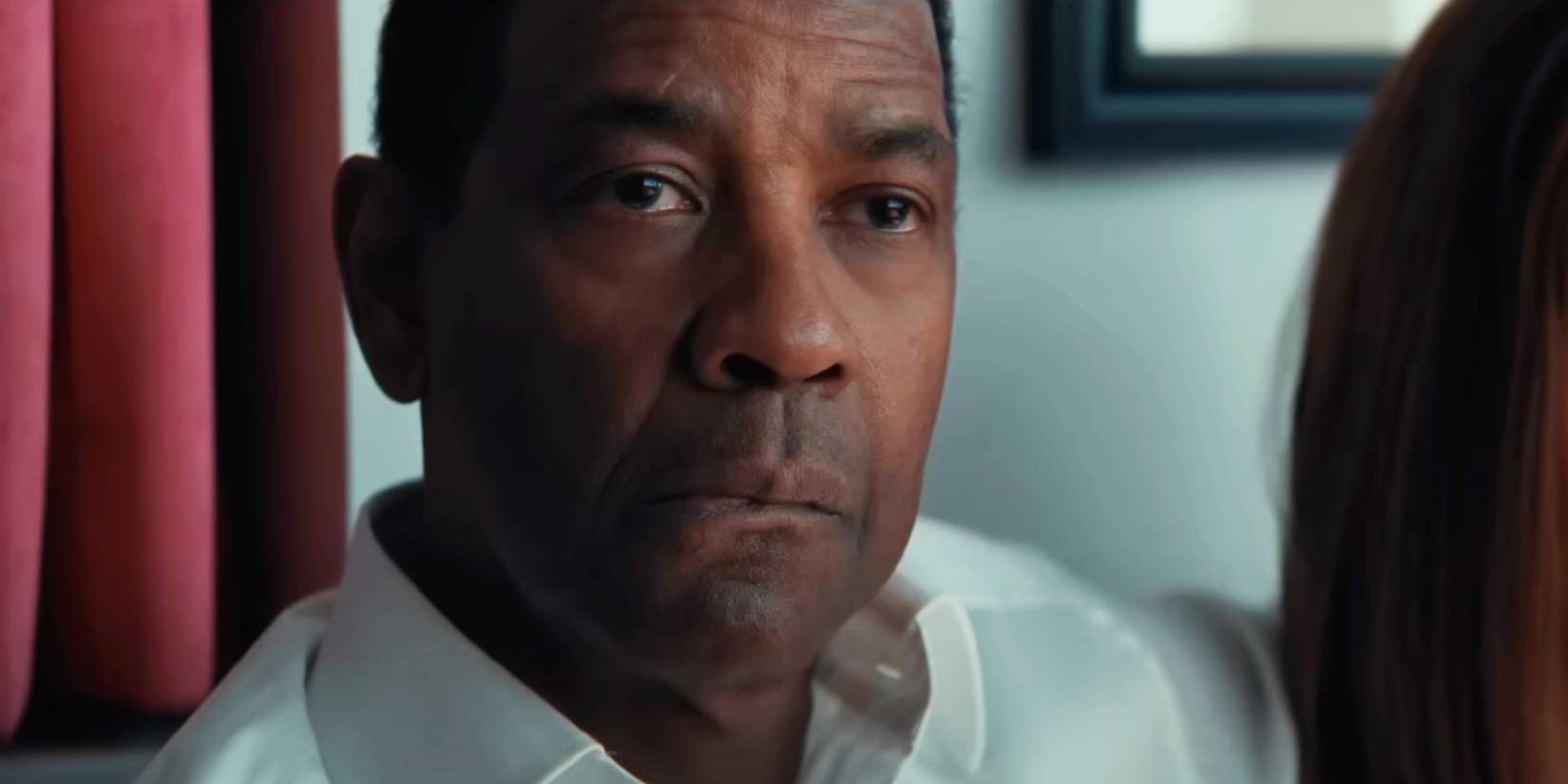 Denzel Washington looking serious as David King in Highest 2 Lowest