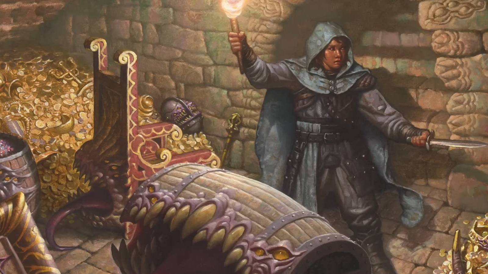 A Dungeon Master reviewing a list of the hardest D&D adventures for extreme challenges