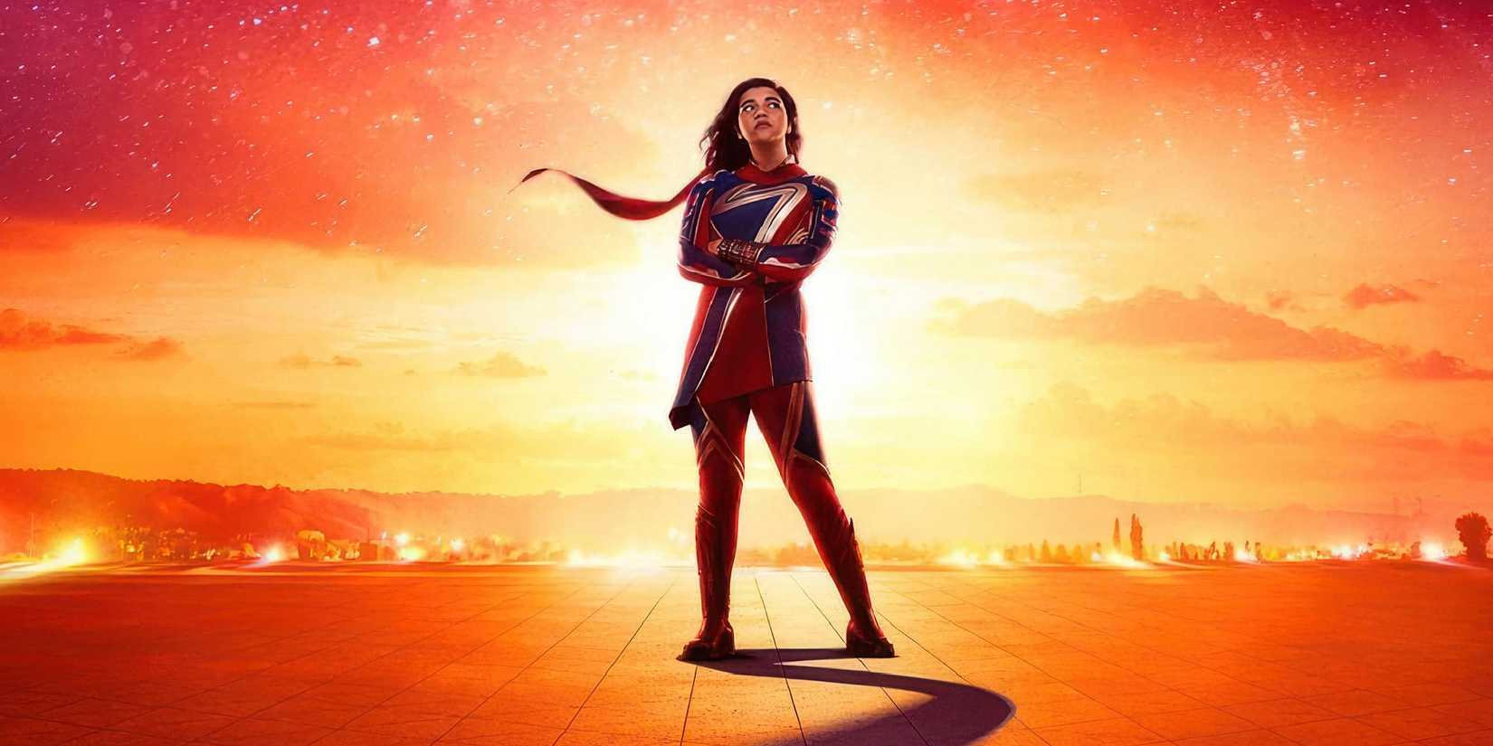 Iman Vellani's Kamala Khan aka Ms Marvel crosses her arms in The Marvels