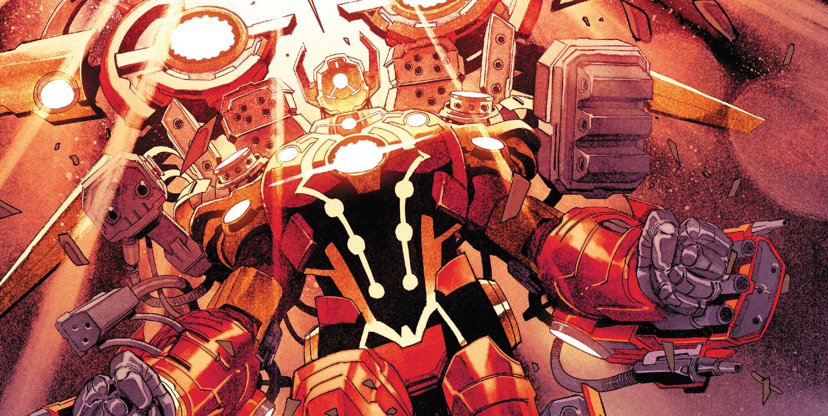 Iron Man's Celestial Hulkbuster Armor Debut