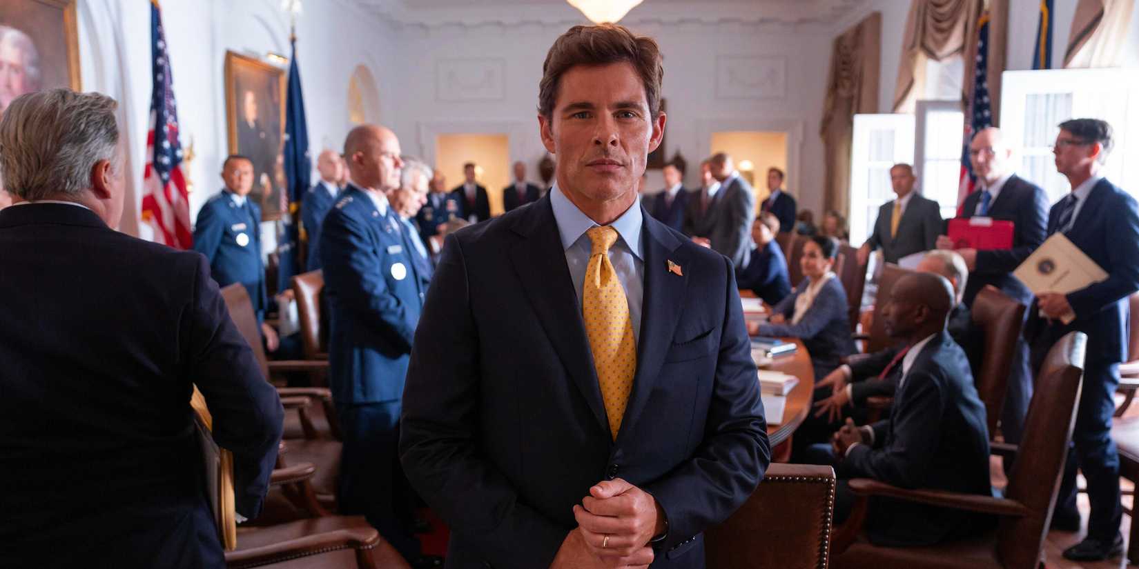 James Marsden as President Bradford in Paradise Episode 7