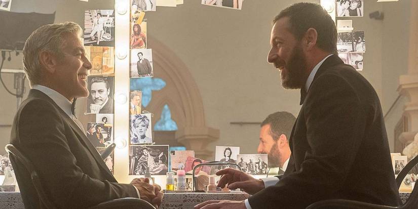 George Clooney e Adam Sandler em Jay Kelly