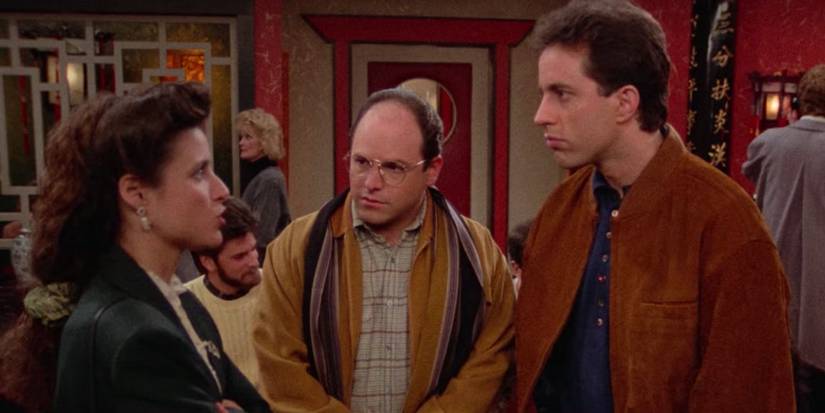 Jerry, Elaine and George in a Chinese restaurant in Seinfeld
