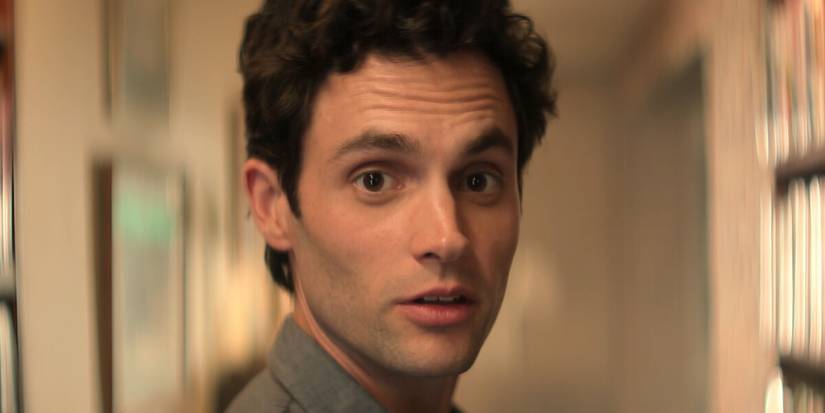 Joe Goldberg (Penn Badgley) com expressão de surpresa em You