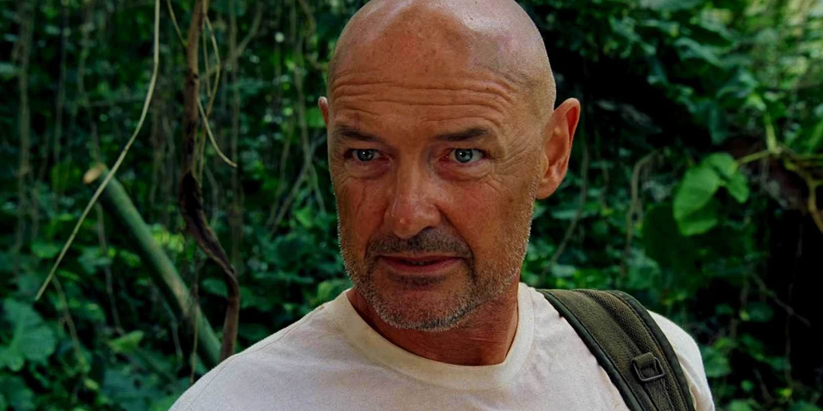 John Locke in Lost looking serious