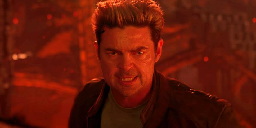 Johnny Cage gritting his teeth in preparation in the Mortal Kombat 2 trailer