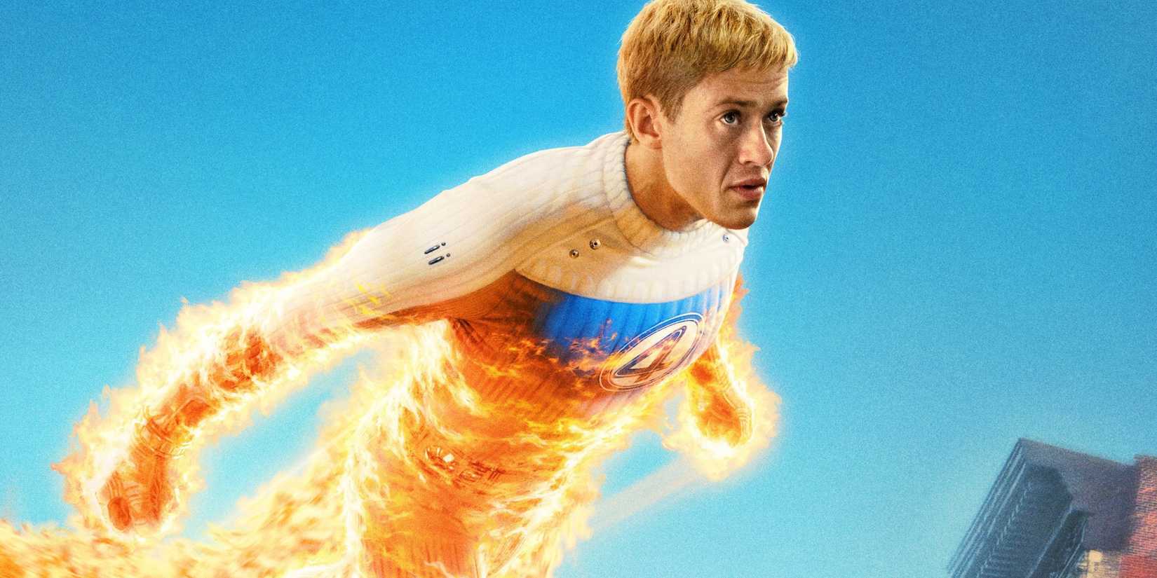 Joseph Quinn Human Torch Textless Fantastic Four