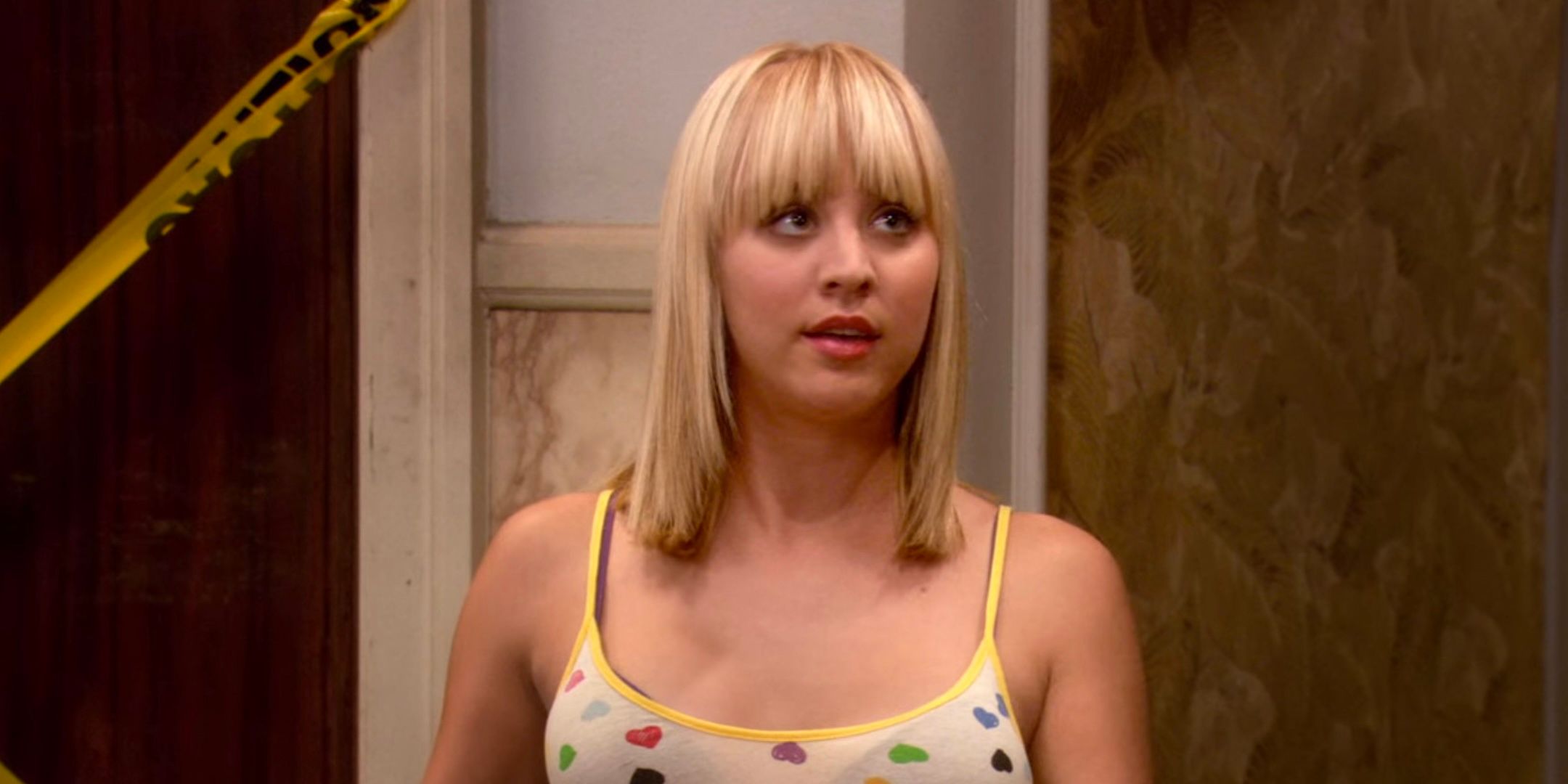 Kaley Cuoco como Penny na primeira temporada de The Big Bang Theory
