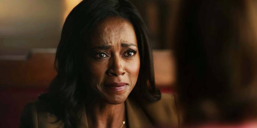 Karen LeBlanc as Lilly Crawford looking hopeful in Fire Country season 1, episode 7