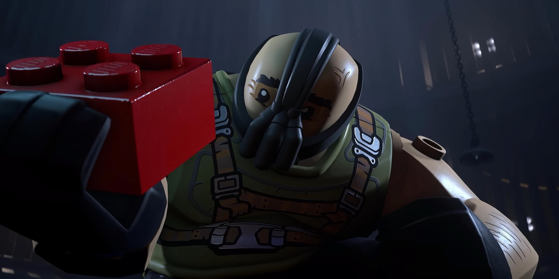 LEGO Batman Bane Holding a Brick