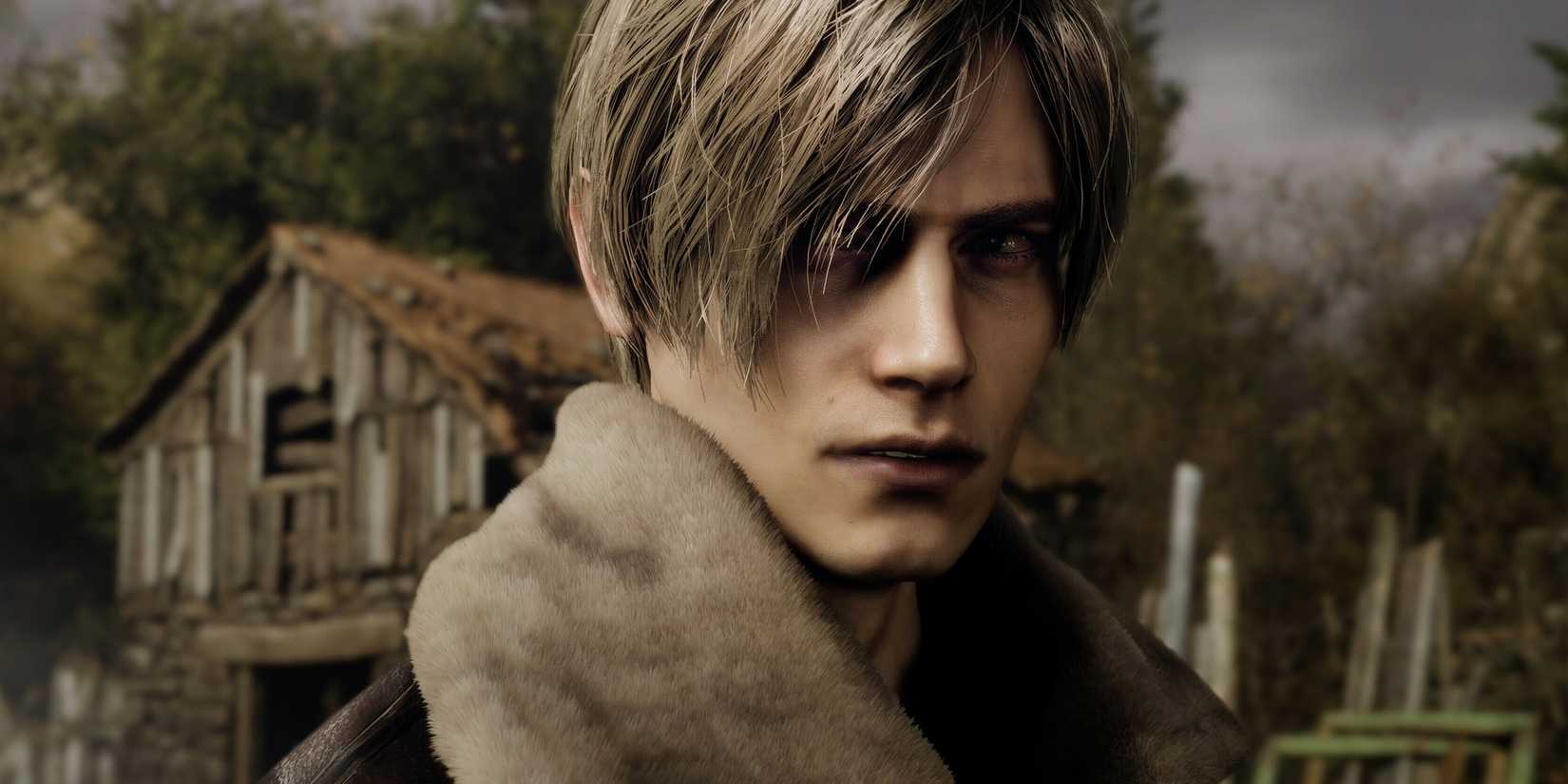 Leon Kennedy in the village in Resident Evil 4