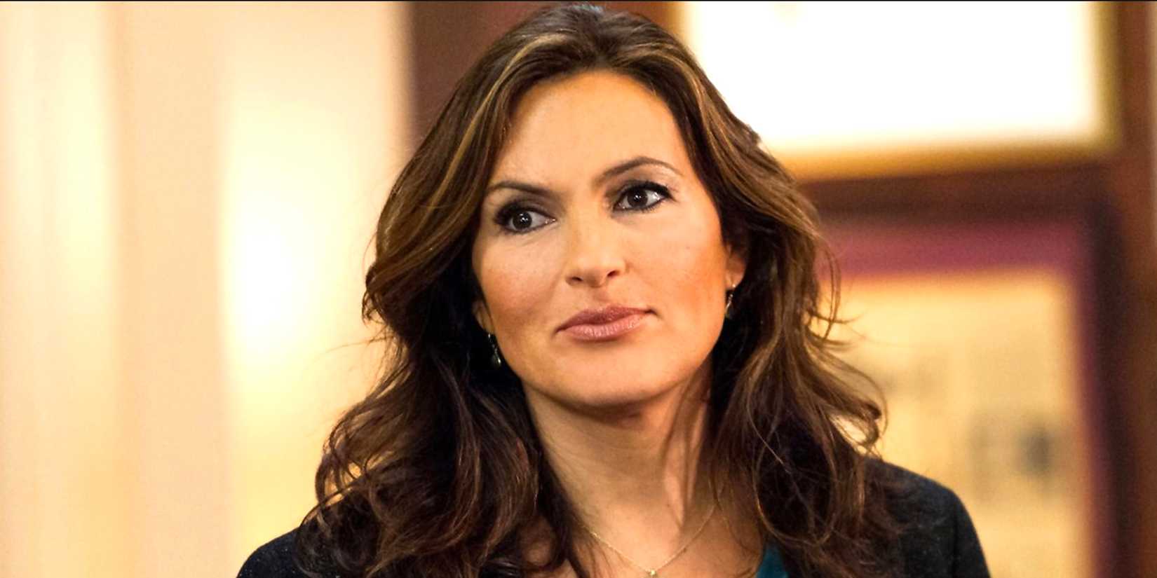 Mariska Hargitay's Olivia Benson smiling in Law & Order SVU