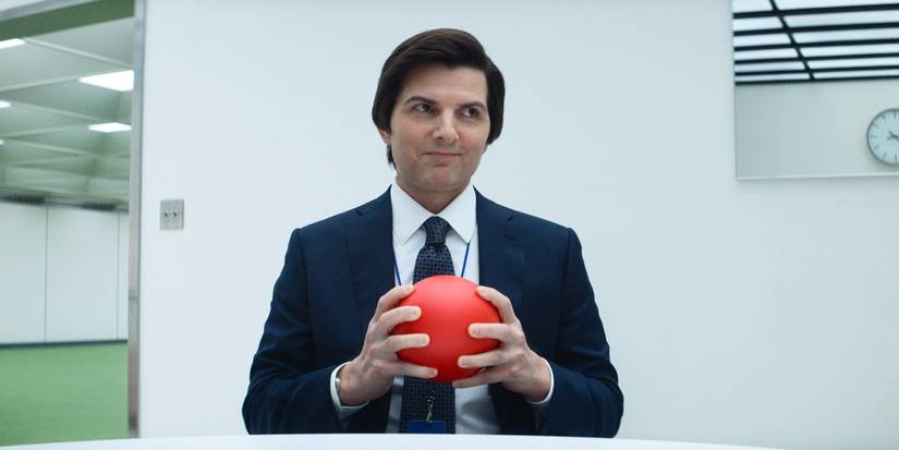 Mark holding a red ball in Severance season 2