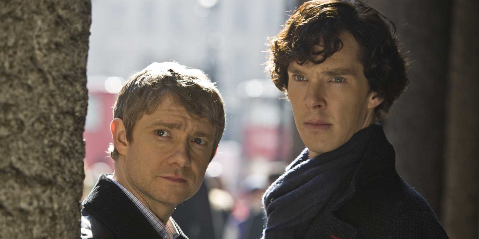 Martin Freeman and Benedict Cumberbatch in Sherlock