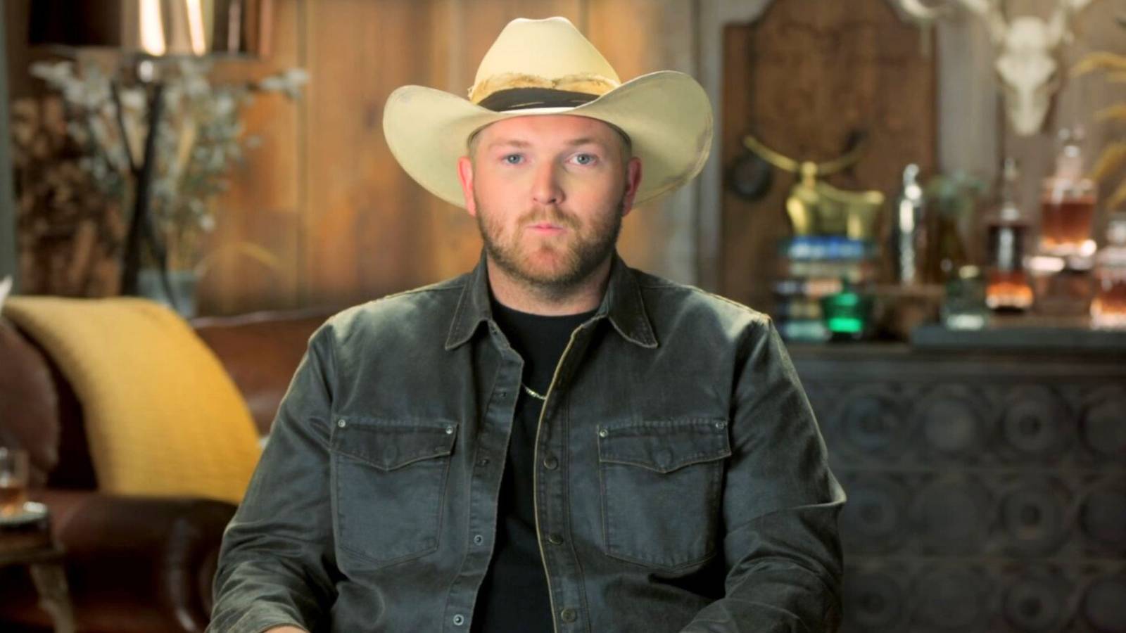 McBee Dynasty Cole McBee looking stressed during an interview