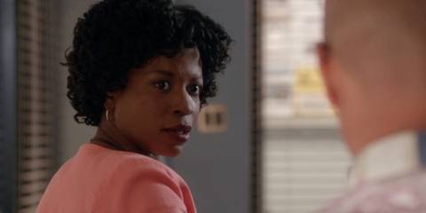 Detective Angie Miller (Dana L. Wilson) in Dexter season 8
