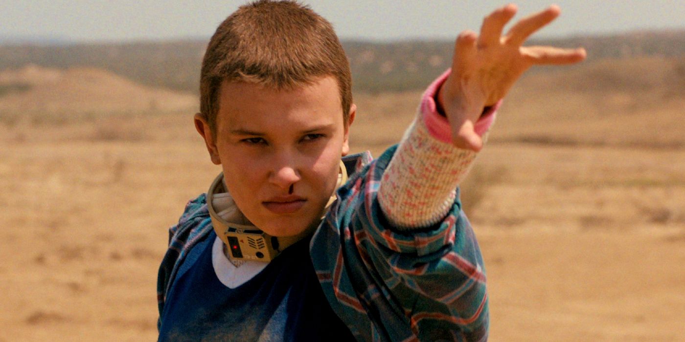 Millie Bobby Brown as Eleven in Stranger Things
