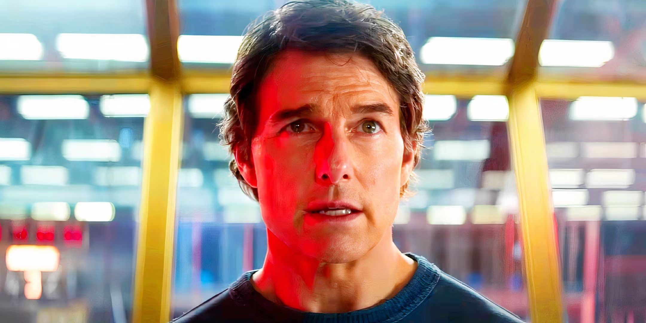 Tom Cruise em cena de ação de Missão: Impossível