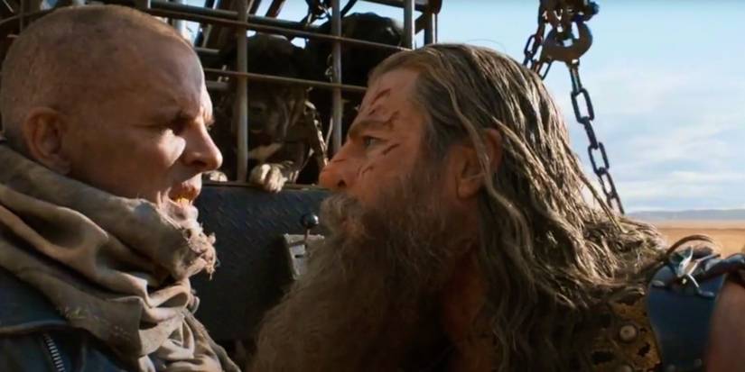 Mr Harley confronted by Dementus in Furiosa: A Mad Max Saga