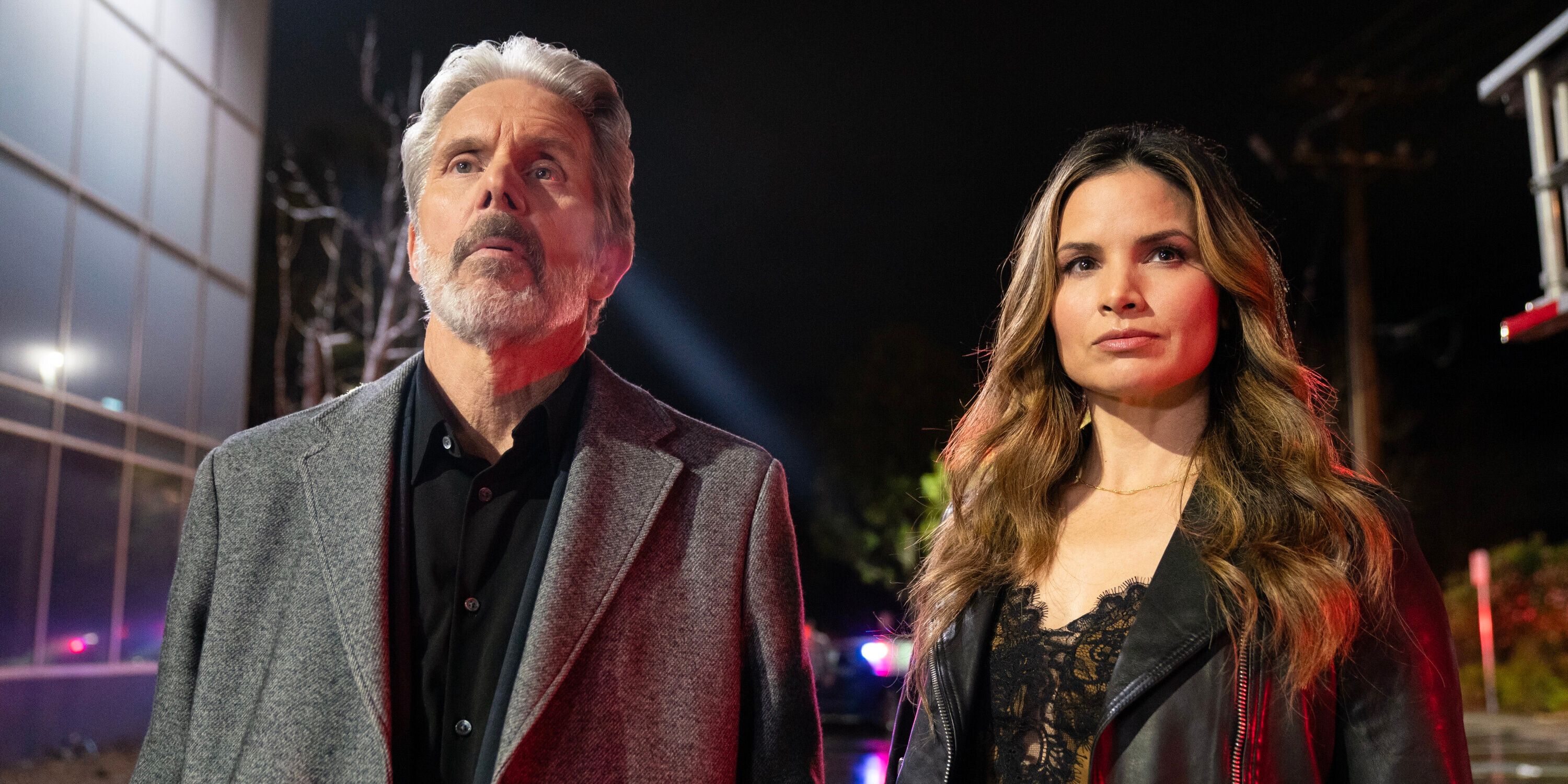 Gary Cole as Alden Parker and Katrina Law as Jessica Knight in NCIS
