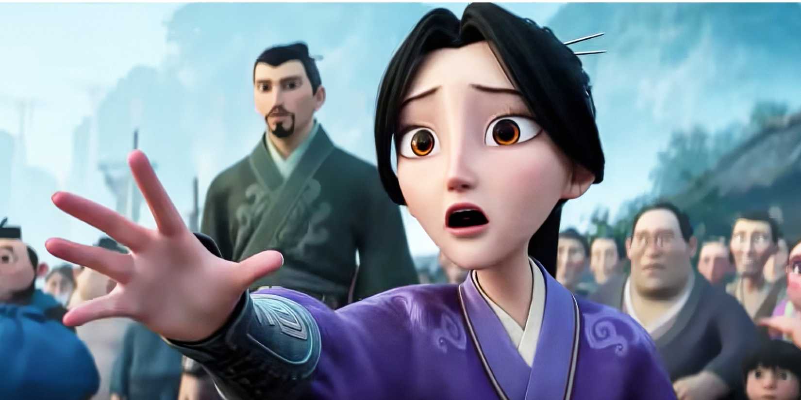 Mãe de Ne Zha estende a mão desesperadamente em Ne Zha 2.