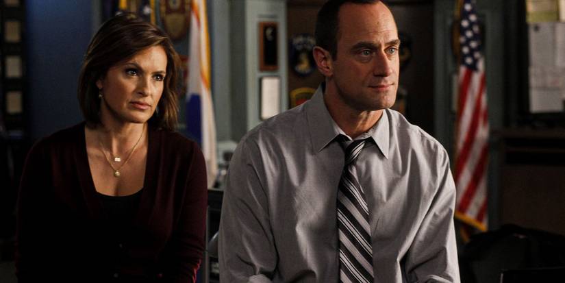 Olivia Benson and Elliot Stabler in Law & Order- SVU  in courtroom looking serious