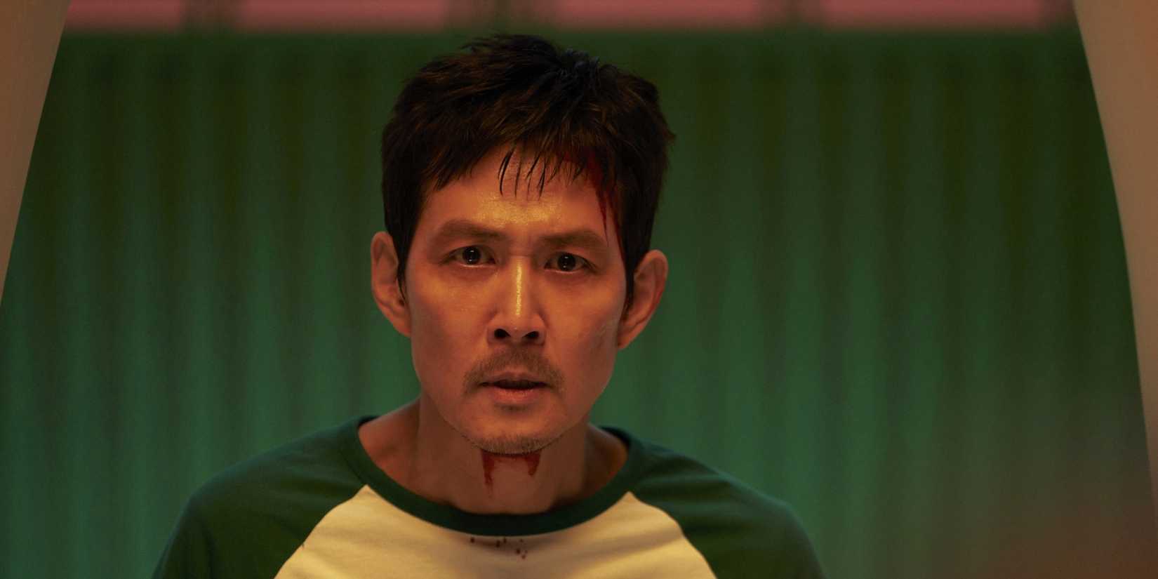 Lee Jung-jae as Gi-hun in Squid Game