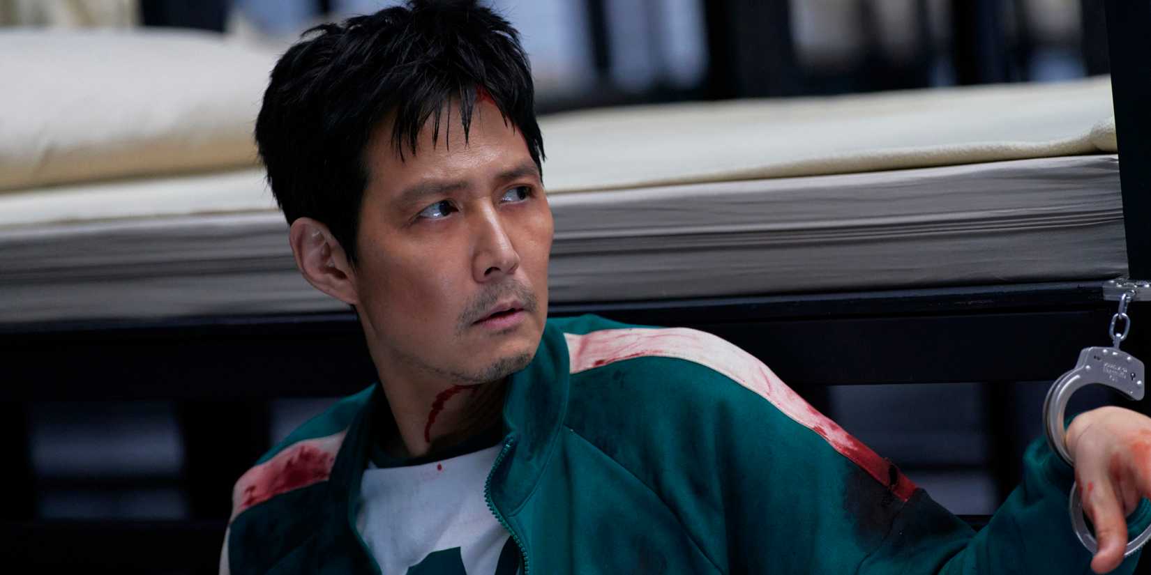 Lee Jung-jae as Gi-hun in Squid Game