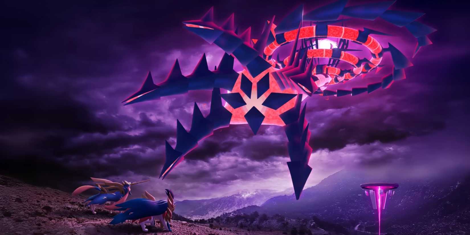 Pokemon GO's Gigantamax Eternatus faces Zacian and Zamazenta.