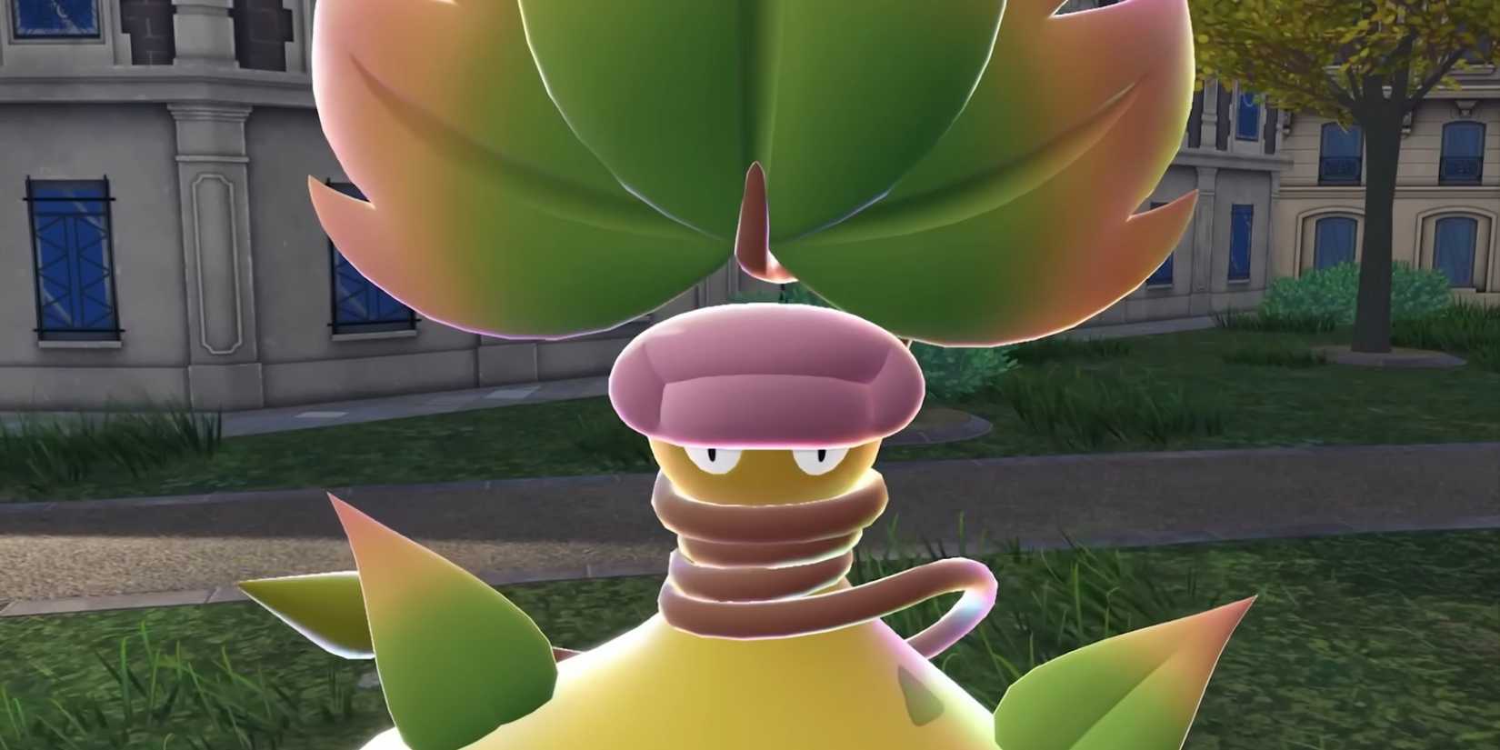 Pokemon Legends Z-A's Mega Victreebel is in a park.