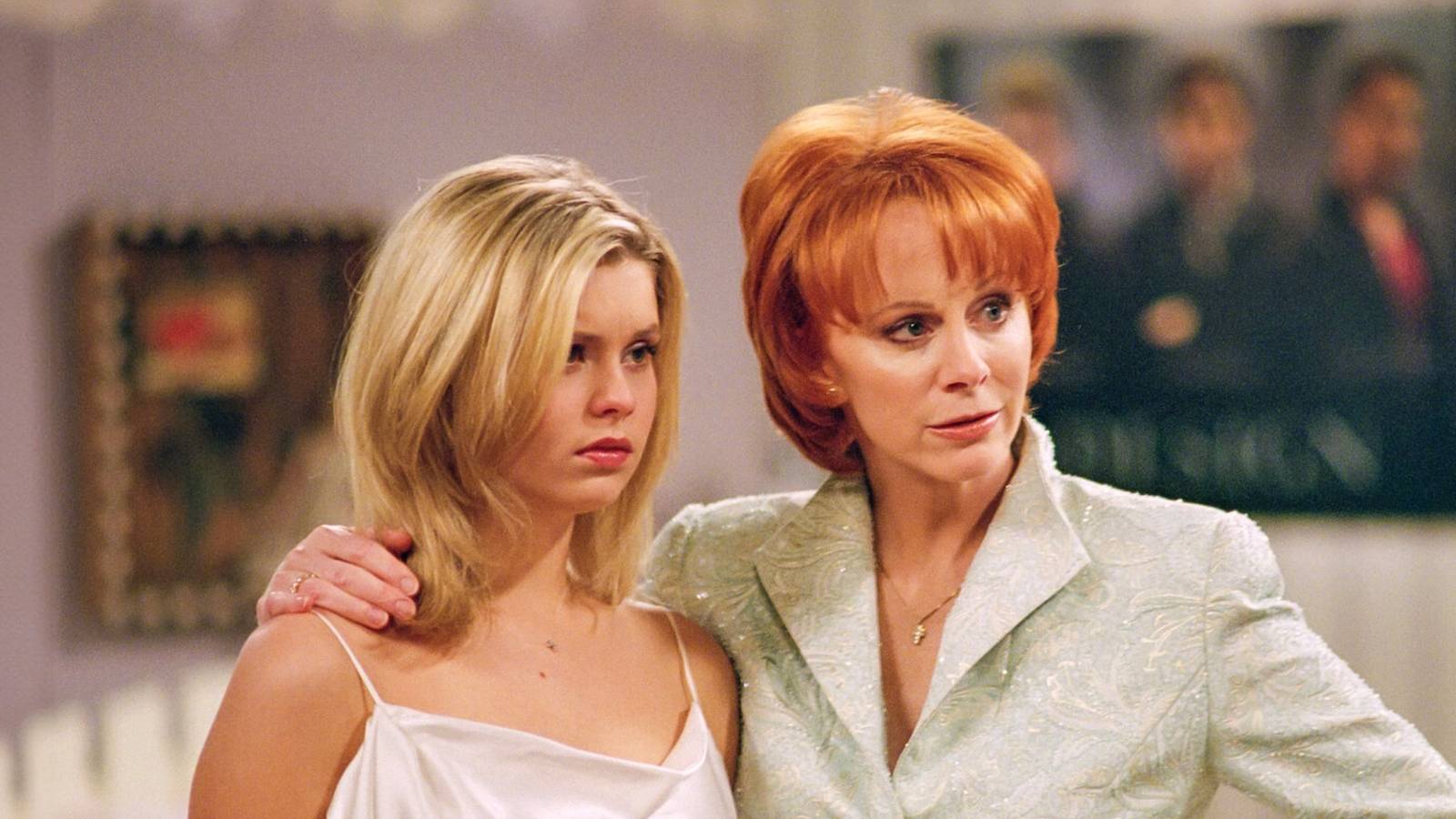 Reba McEntire and JoAnna Garcia Swisher looking close from Reba