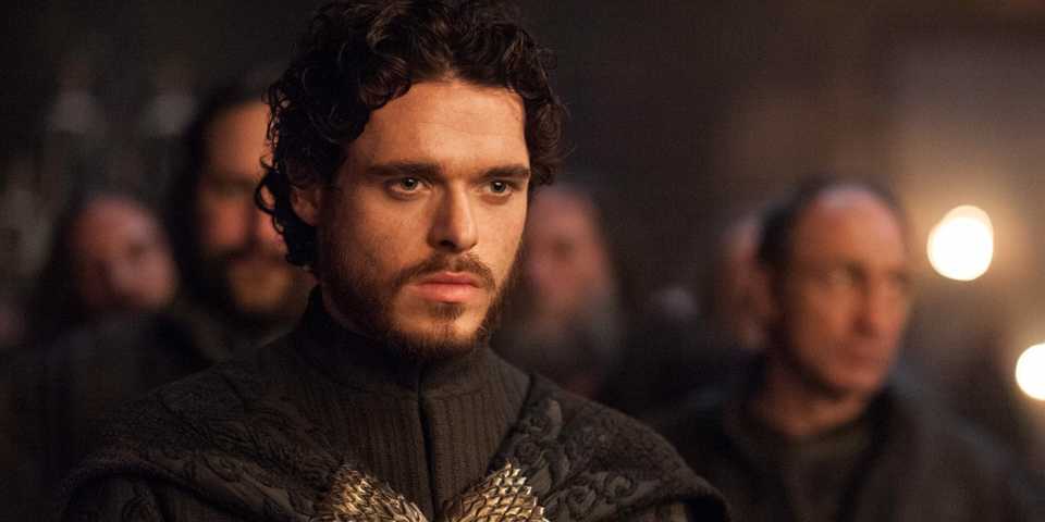 Richard Madden as Robb Stark in Game of Thrones season 3, episode 9