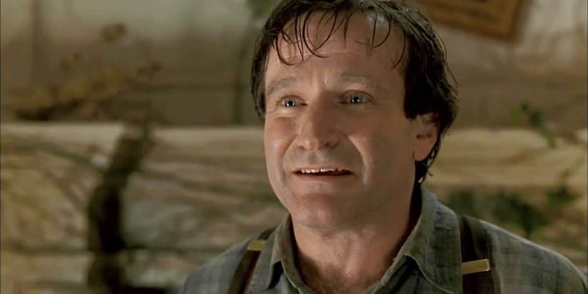 Robin Williams sorrindo em Jumanji