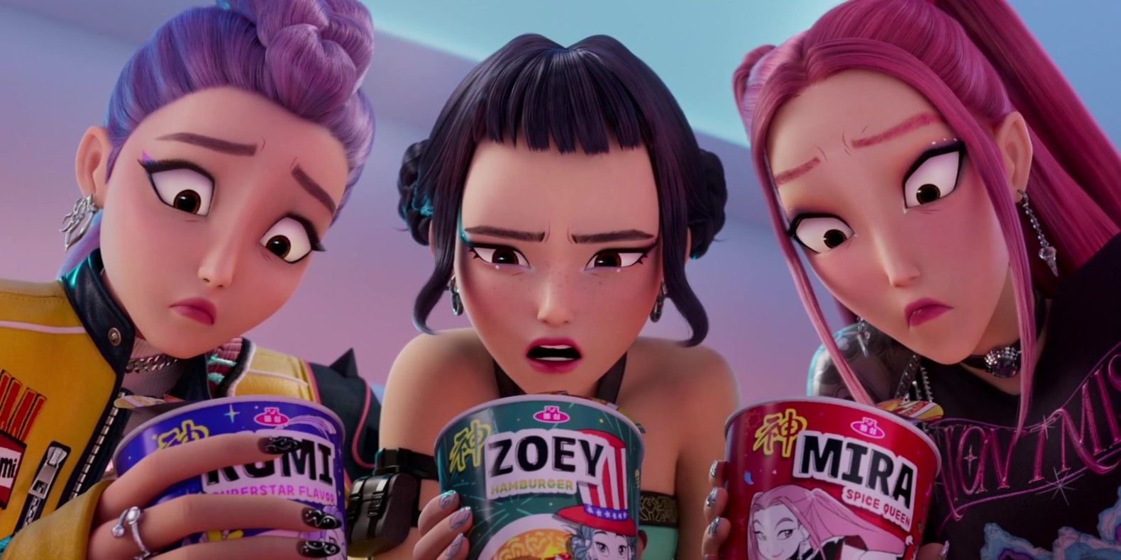 Rumi Zoey Mira in KPop Demon Hunters