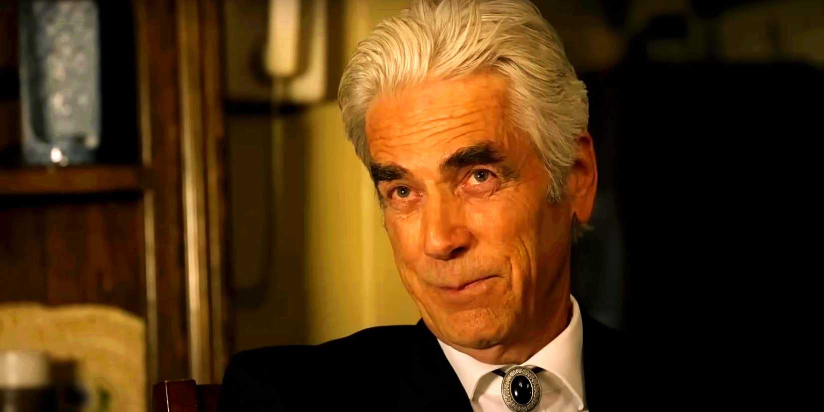 Sam Elliott as Avery Markham smirking in Justified season 6