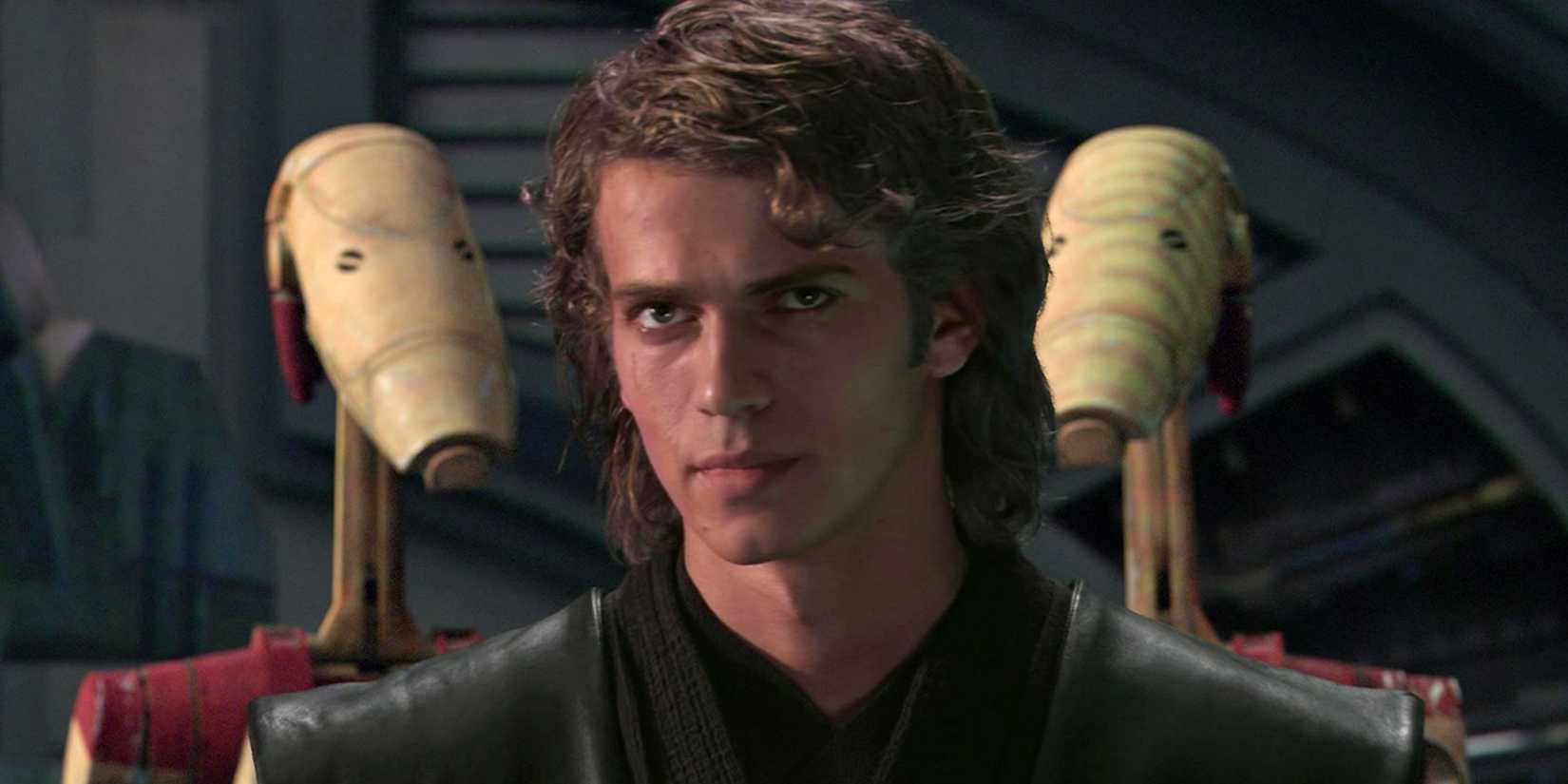 Anakin Skywalker (Hayden Christensen) enfrenta o General Grievous em Star Wars.