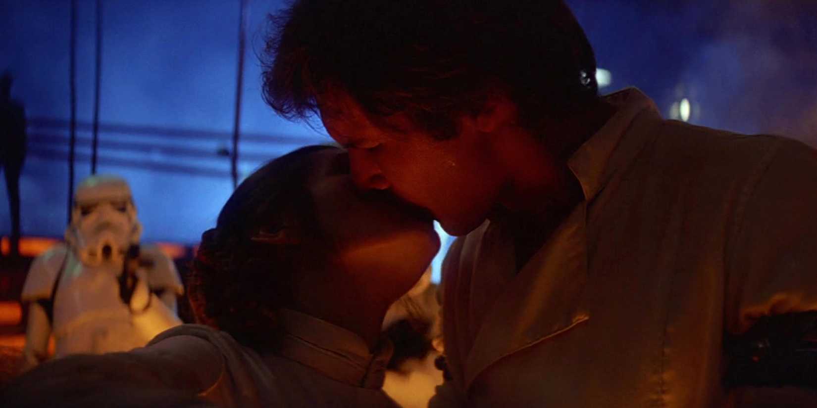 Han Solo e Leia Organa em O Império Contra-Ataca