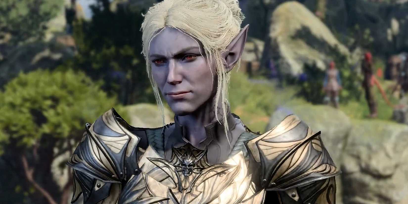 Best Class Respec Options For The Baldur's Gate 3 Companions 7 Screenshot of Minthara The Drow Vengeance Paladin Getting Ready To Raid The Emerald Grove In A Baldur's Gate 3 Cutscene